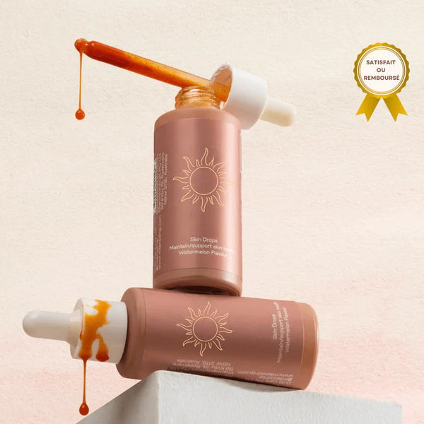 Gouttes de bronzage–L'éclat que vous buvez